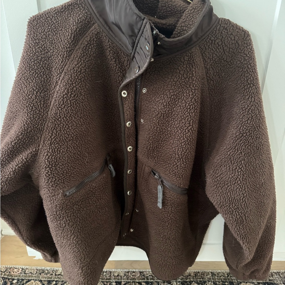 Brown Sherpa Jacket Vici